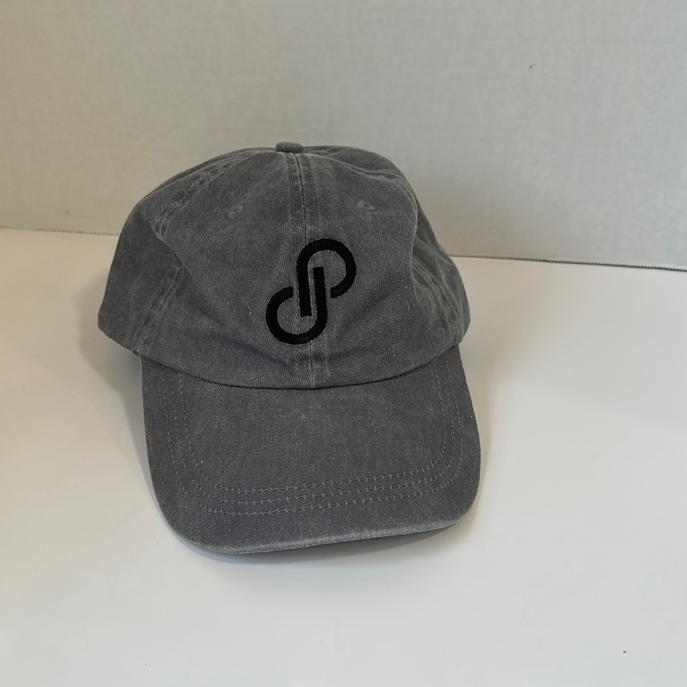 Poshmark logo swag dad hat gray posh vintage wash neutral